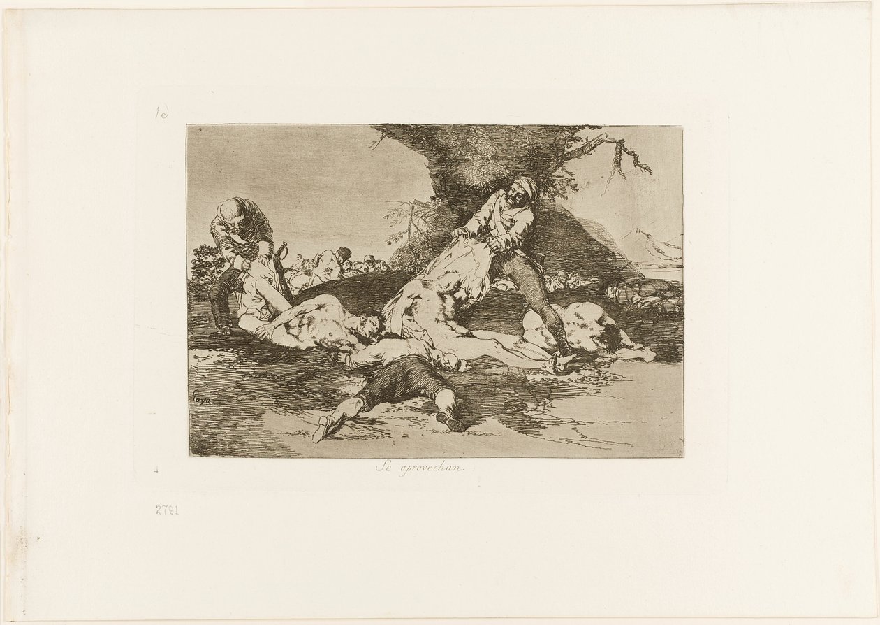 De gør brug af dem, plade 16 fra The Disasters of War af Francisco Jose de Goya y Lucientes