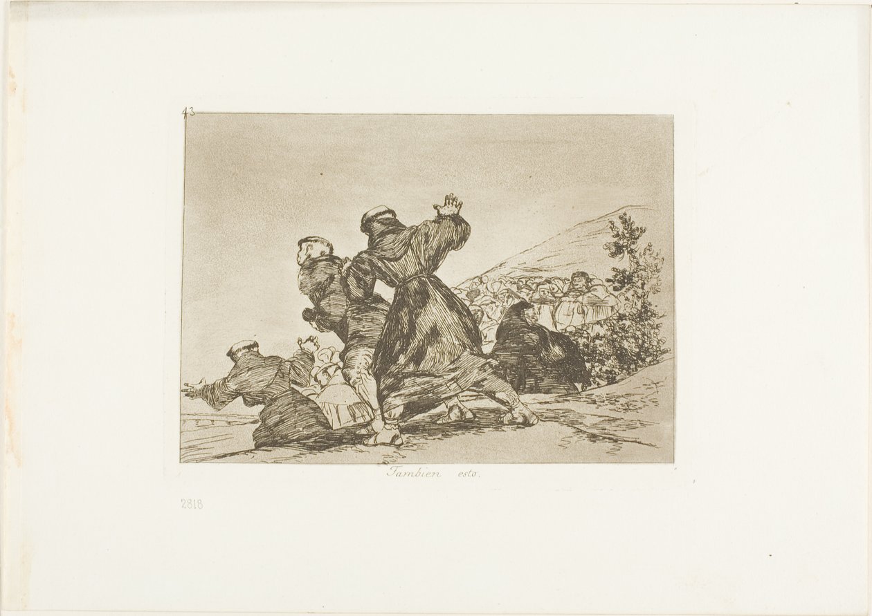 Også denne plade 43 fra The Disasters of War af Francisco Jose de Goya y Lucientes