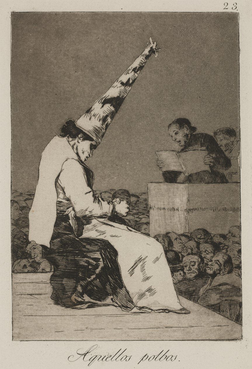Disse støvpletter (Aquellos Polbos) af Francisco de Goya