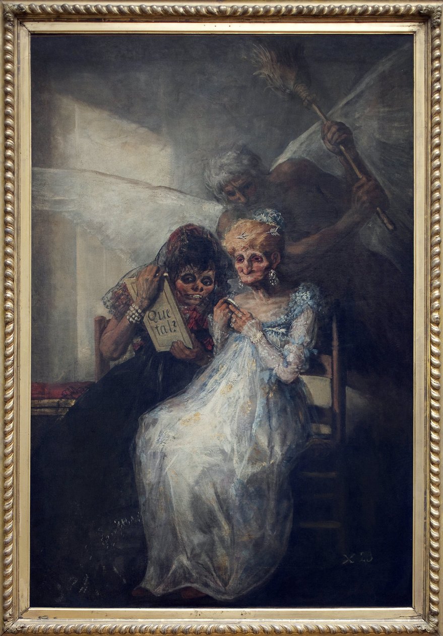 Tid, sagde Les Vieilles. Maleri af Francisco de Goya y Lucientes (1746-1828), olie på lærred, ca. 1808-1812, spansk kunst i begyndelsen af ​​det 19. århundrede. Lille Kunstmuseum. af Francisco de Goya