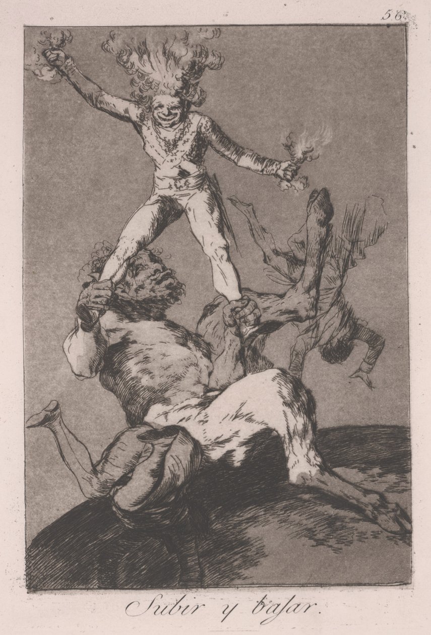 At opstå og falde af Francisco de Goya