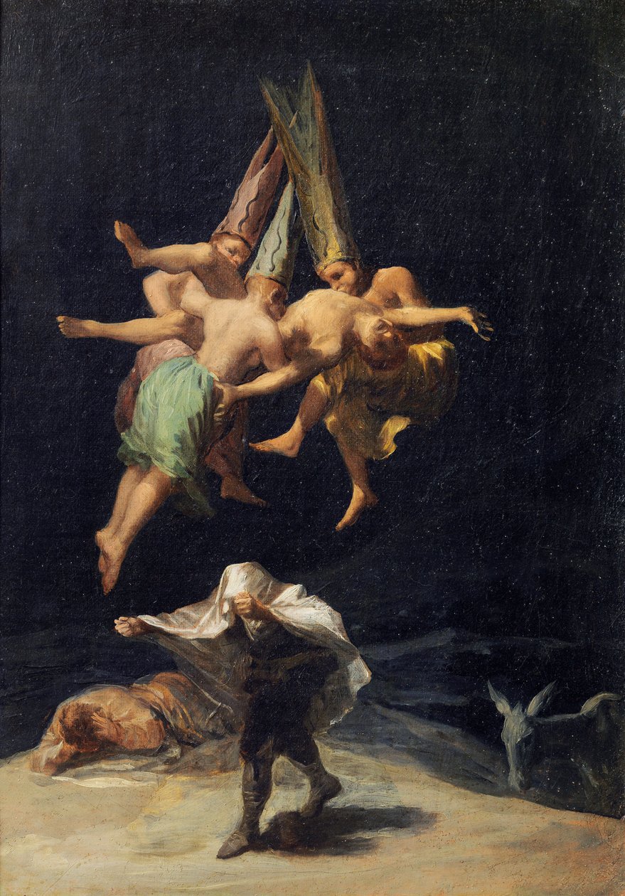 Vol de Sorcieres - Hekse på flugt af Francisco de Goya (1746-1828) af Francisco de Goya