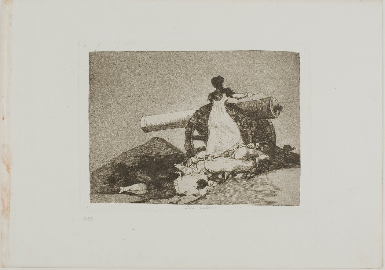 What Courage!, tallerken syv fra The Disasters of War af Francisco Jose de Goya y Lucientes
