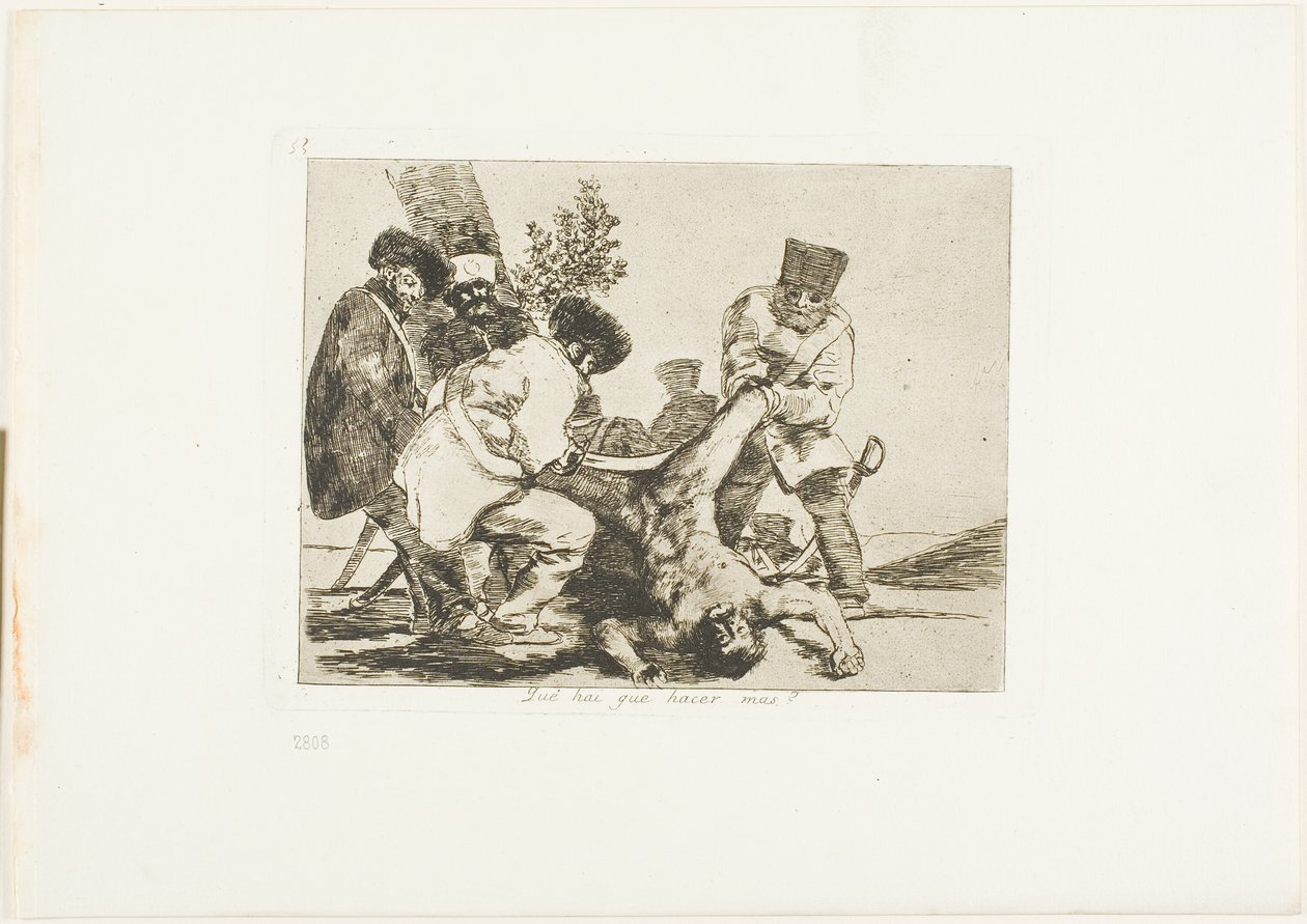 Hvad mere kan der gøres, planche 33 fra Krigens katastrofer af Francisco Jose de Goya y Lucientes