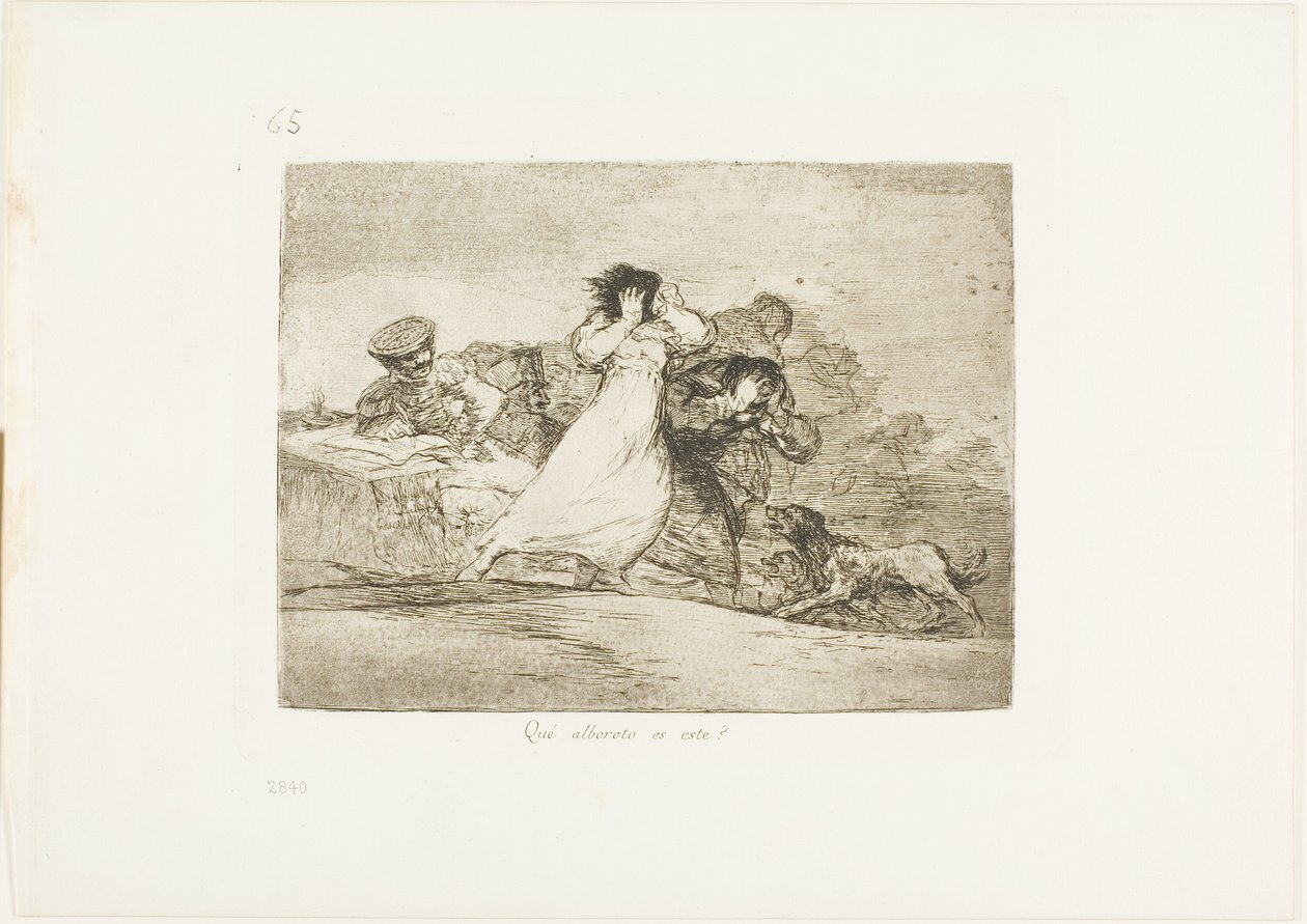 Hvad er denne Hubbub?, plade 65 fra The Disasters of War af Francisco Jose de Goya y Lucientes