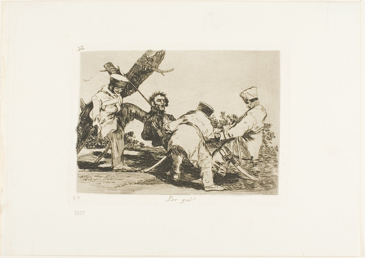 Hvorfor?, plade 32 fra The Disasters of War af Francisco Jose de Goya y Lucientes