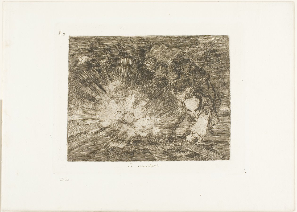 Will She Rise Again?, plade 80 fra The Disasters of War af Francisco Jose de Goya y Lucientes