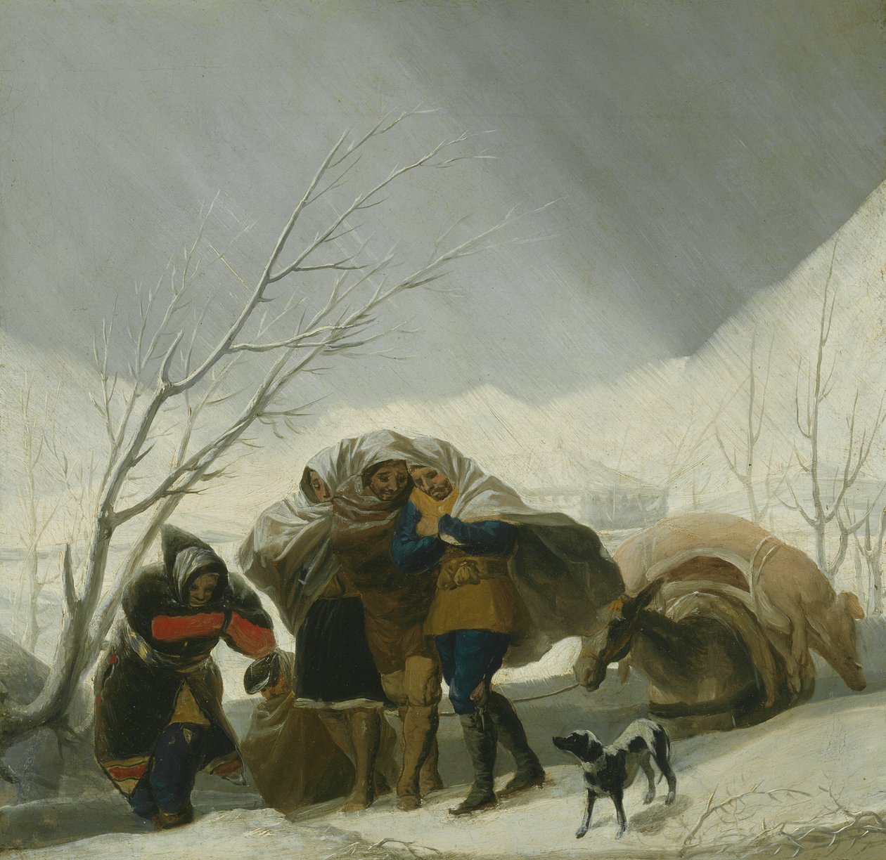 Vinterscene af Francisco Jose de Goya y Lucientes