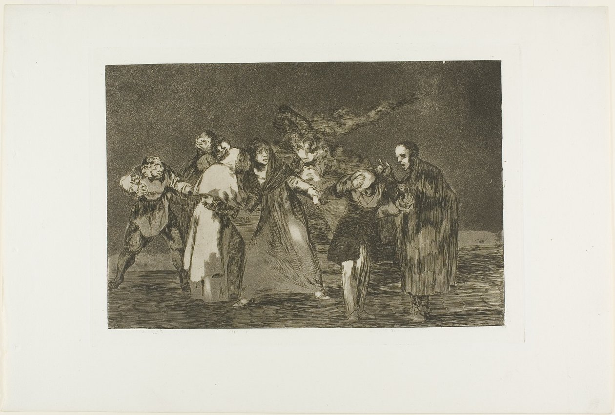 Sår heler hurtigere end forhastede ord, tallerken 16 fra Los Proverbios af Francisco Jose de Goya y Lucientes