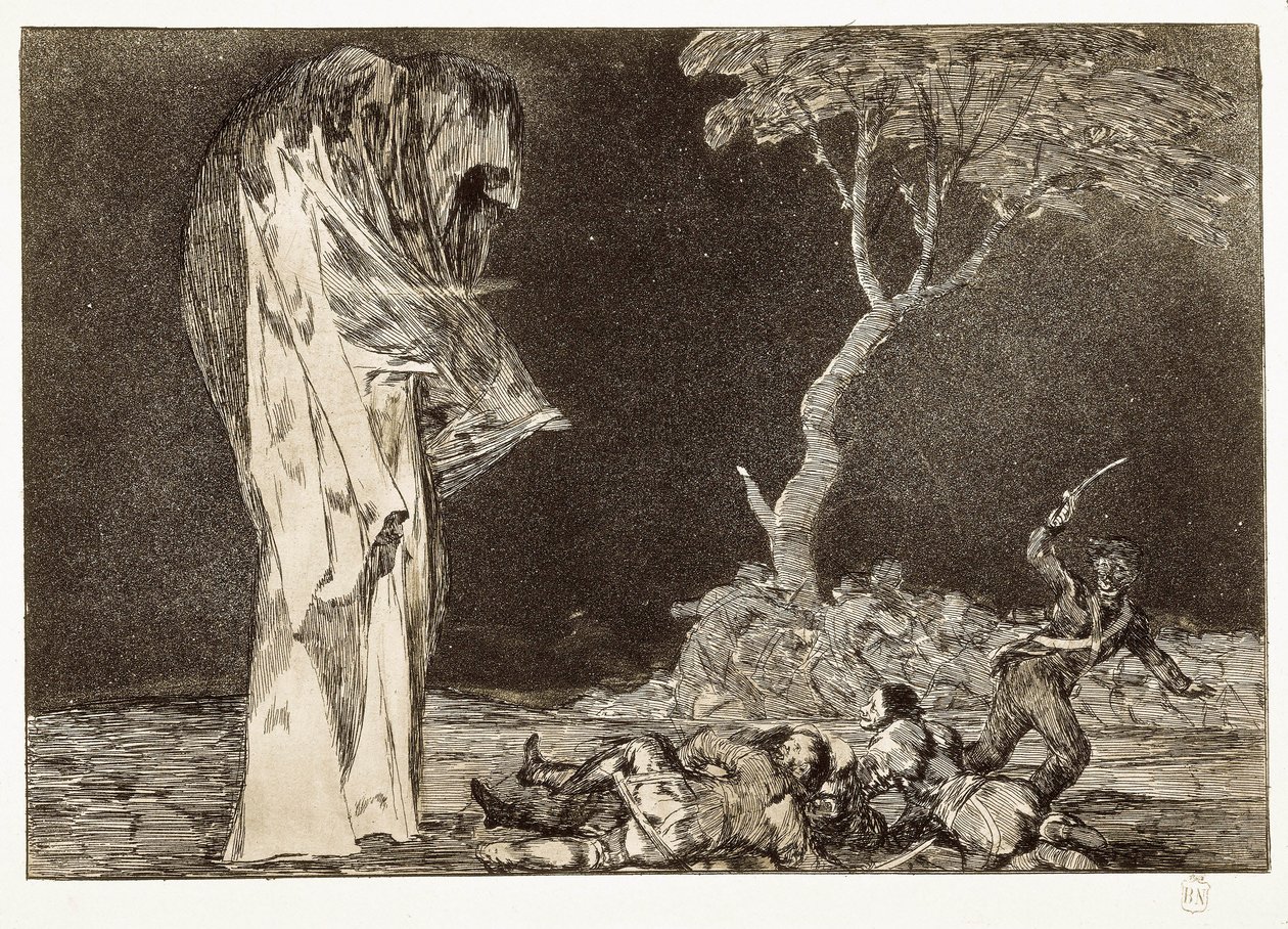 tavle 2 i ""Disparates"" af Francisco de Goya
