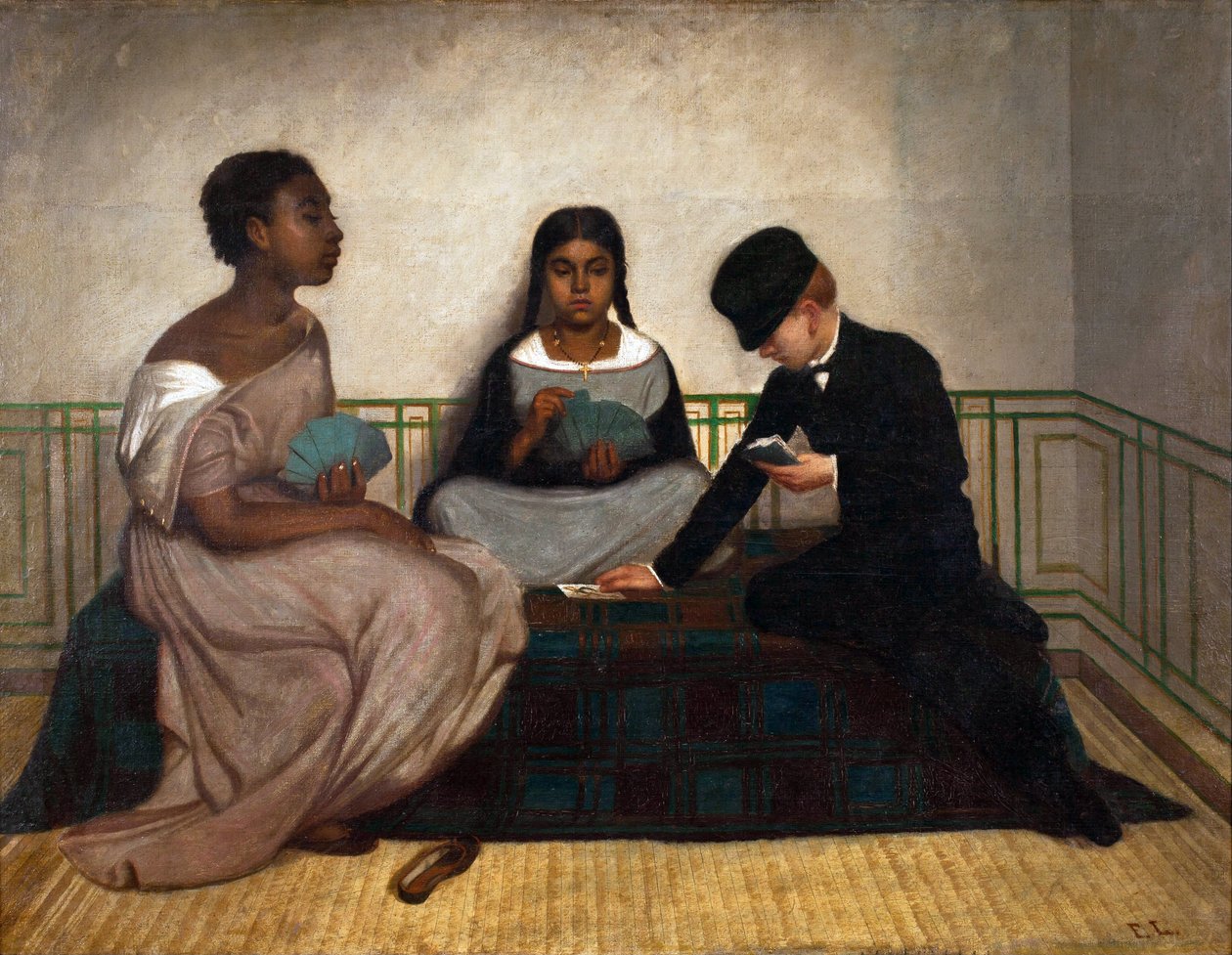 De tre racer eller lighed for loven af ​​Francisco Laso (1823-1869), Lima Museum of Art af Francisco Laso