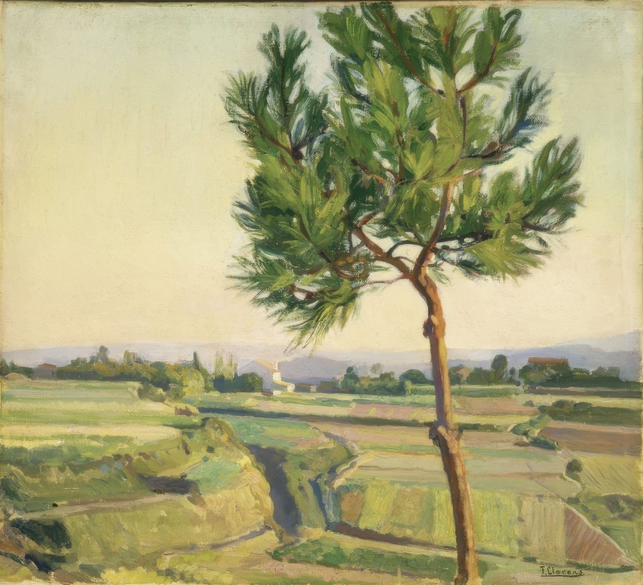 TRÆET (MERA) –1931–45X50,5– af Francisco Llorens Diaz
