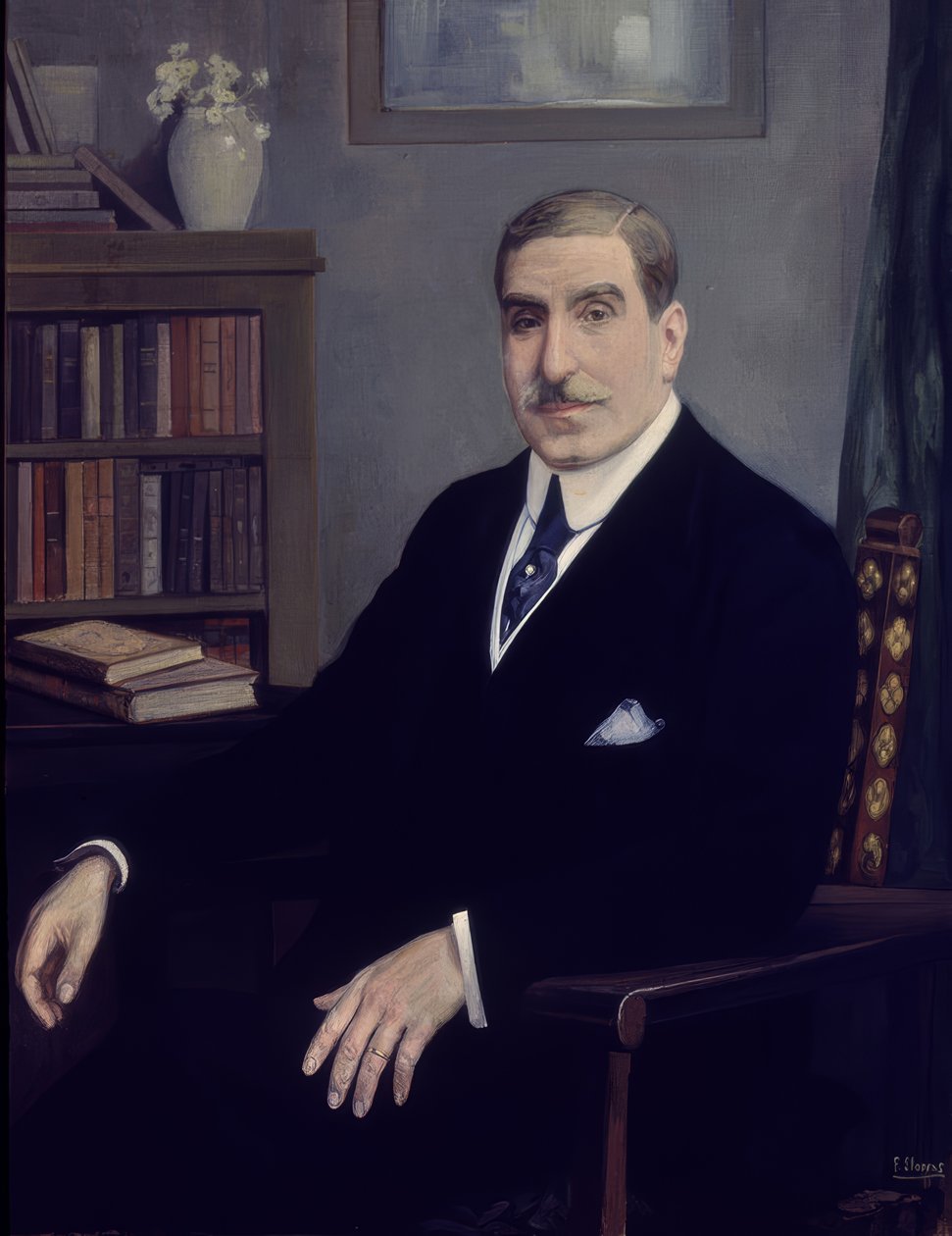 PORTRÆT AF JOAQUIN SANCHEZ DE TOCA af Francisco Llorens Diaz