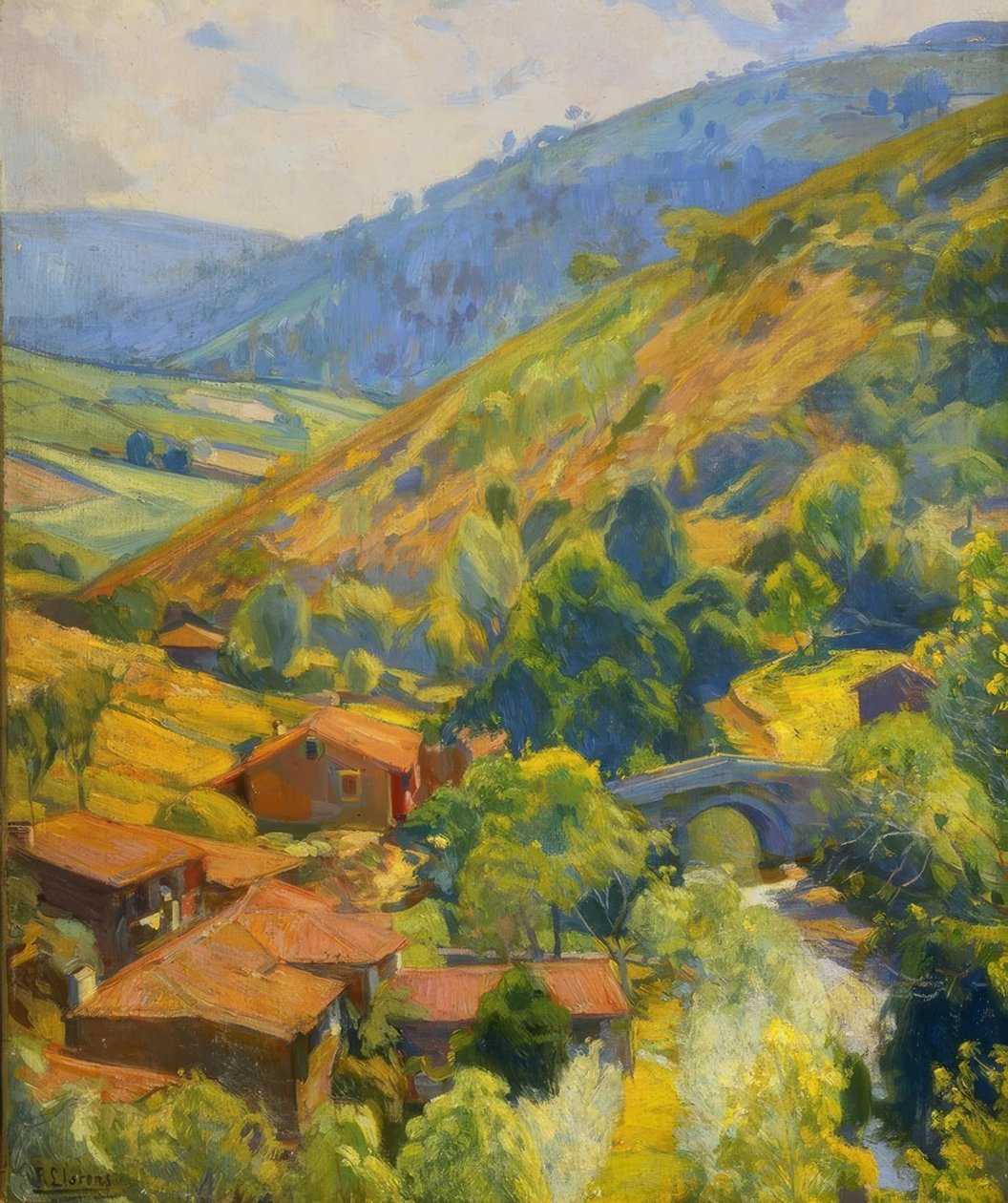 Rio Mandeo af Francisco Llorens Diaz