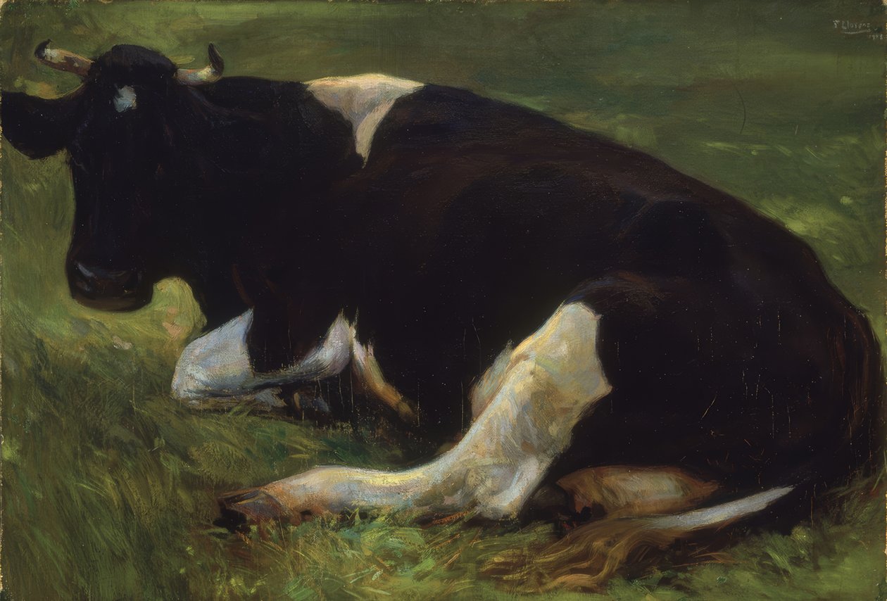 VACA – 1908 – 64X95 cm af Francisco Llorens Diaz