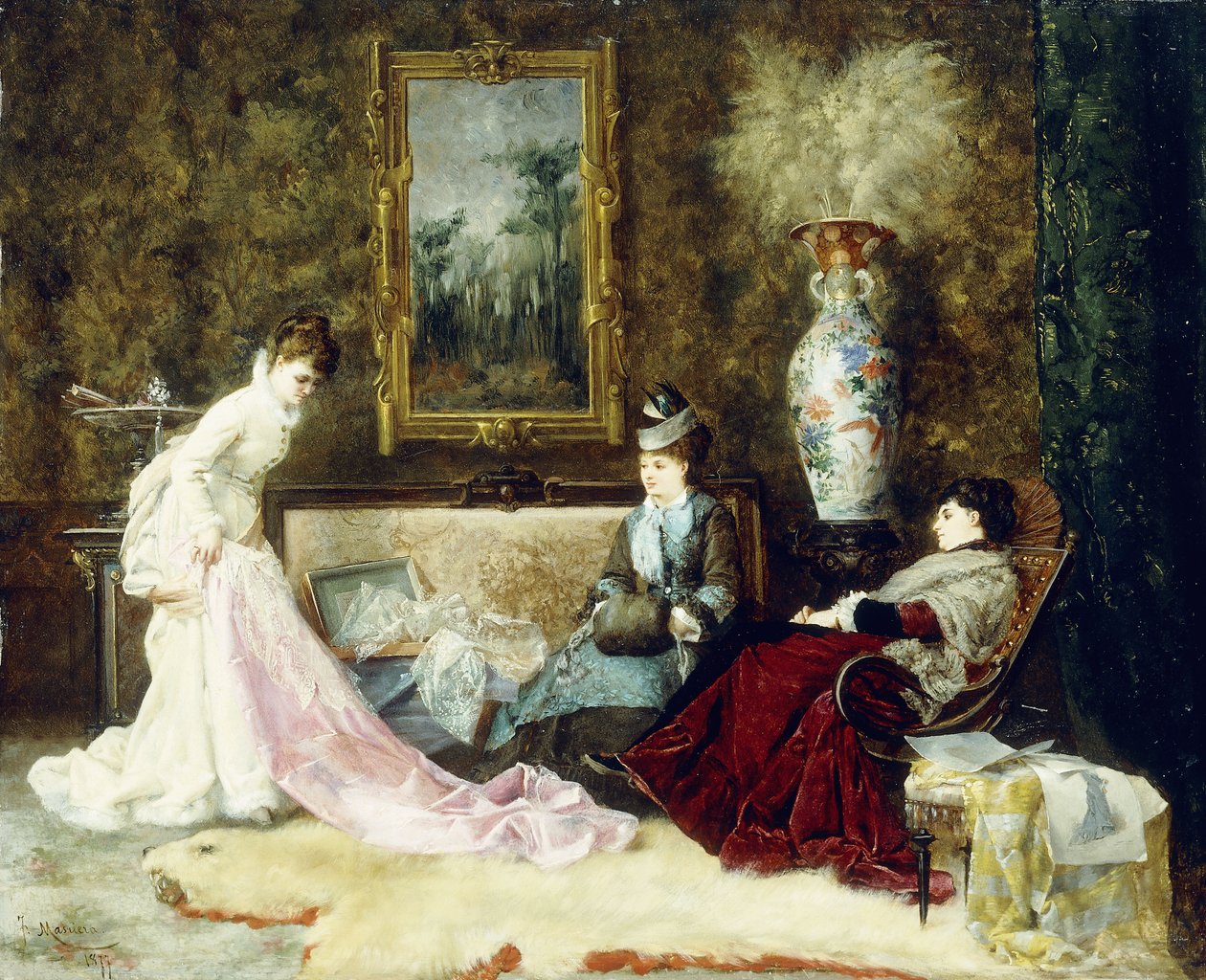 Fine blonder, 1877 af Francisco Masriera y Manovens