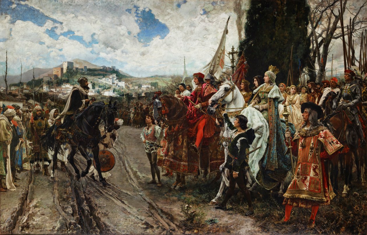 Overgivelsen af Granada i 1492, 1882 af Francisco Pradilla y Ortiz