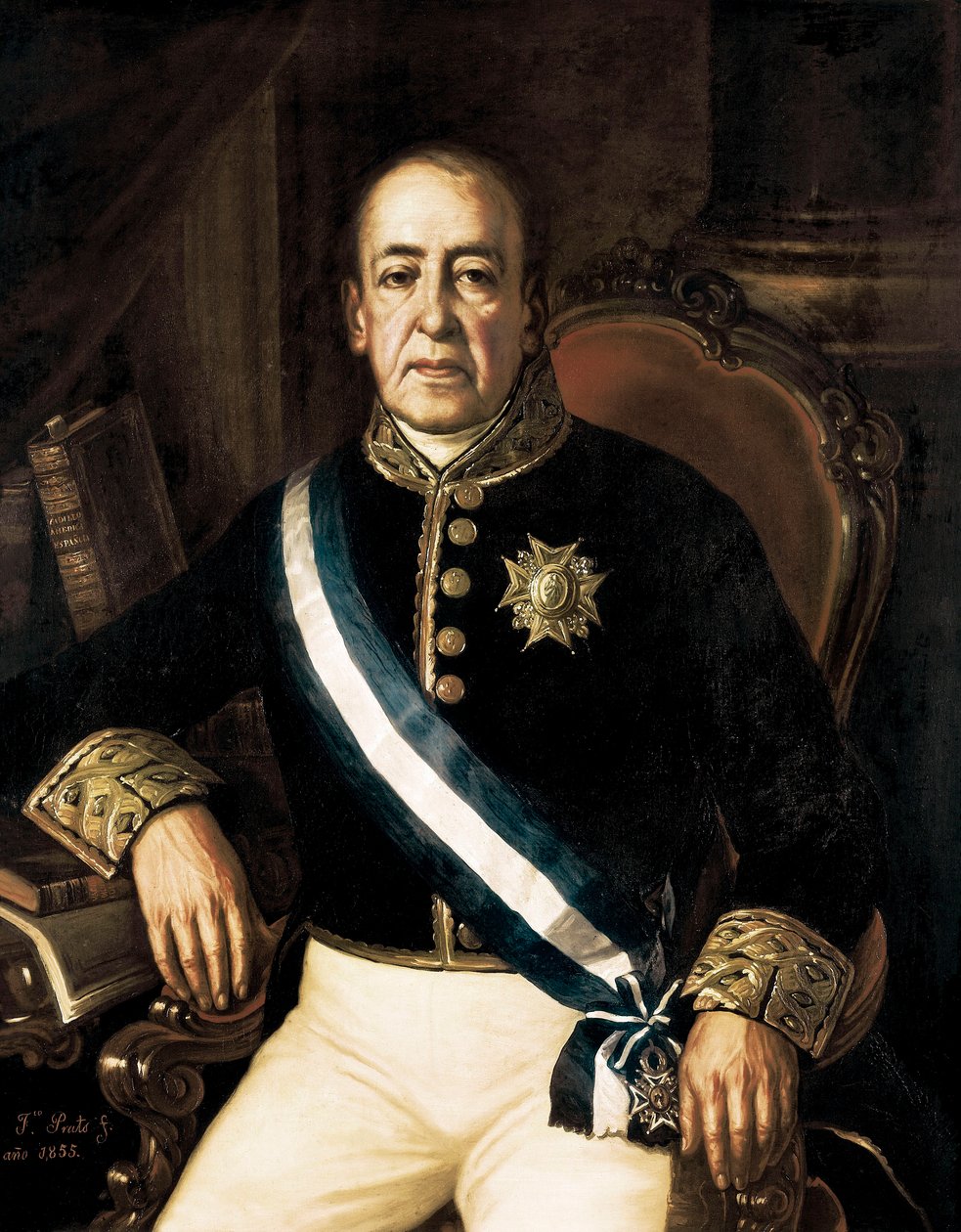 Portræt af Don Jose Manuel de Vadillo af Francisco Prats y Velasco