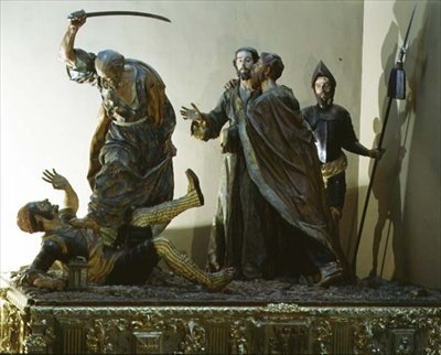 The Arrest of Christ, 1765 (polykromt træ) (for detaljer se 93243) af Francisco Salzillo