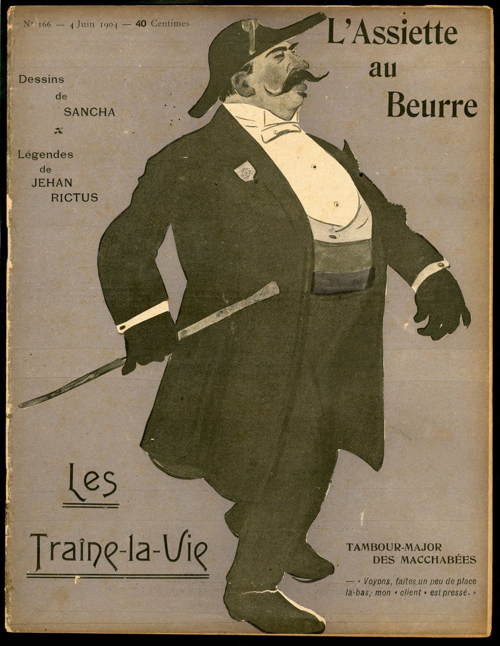 Cover af "" The Butter Plate"", nummer 166, Satirique en Colours af Francisco Sancha y Lengo