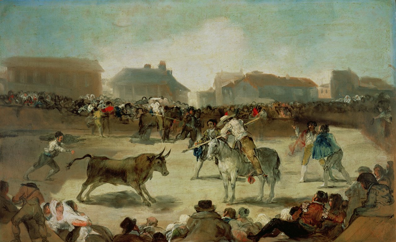 En landsby tyrefægtning af Francisco de Goya