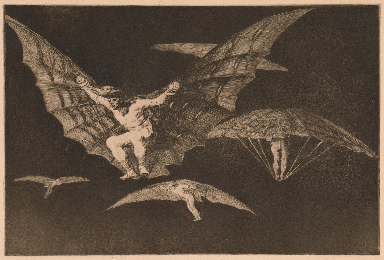 En måde at flyve på (Modo de Volar) fra serien Los Disparates af Francisco de Goya