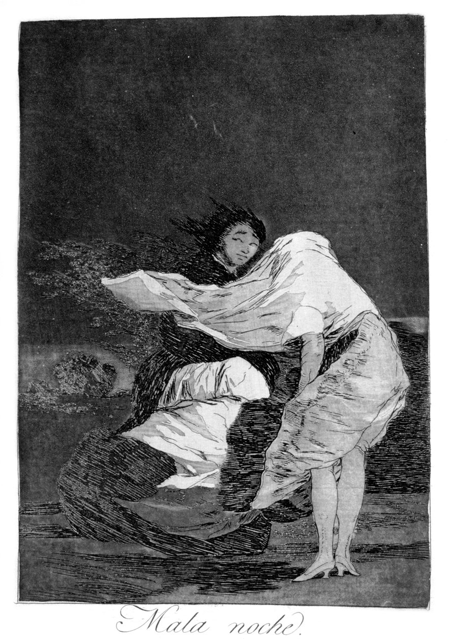 En dårlig nat, 1799 af Francisco de Goya