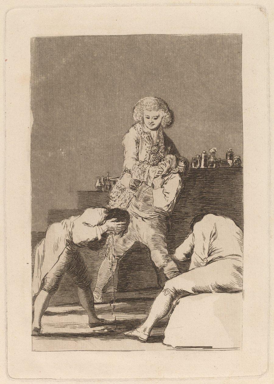 Al Conde Palatino (Til grev Palatine) af Francisco de Goya
