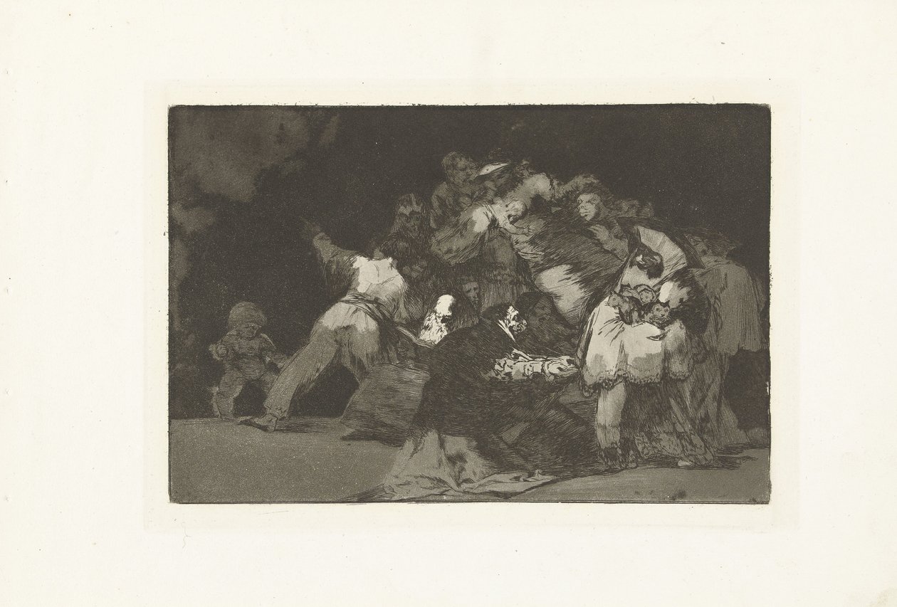 Generel tåbelighed Uensartet generelt Los Disparates (The follies) (serietitel) Los Proverbios (Ordsprogene) (serietitel) af Francisco de Goya
