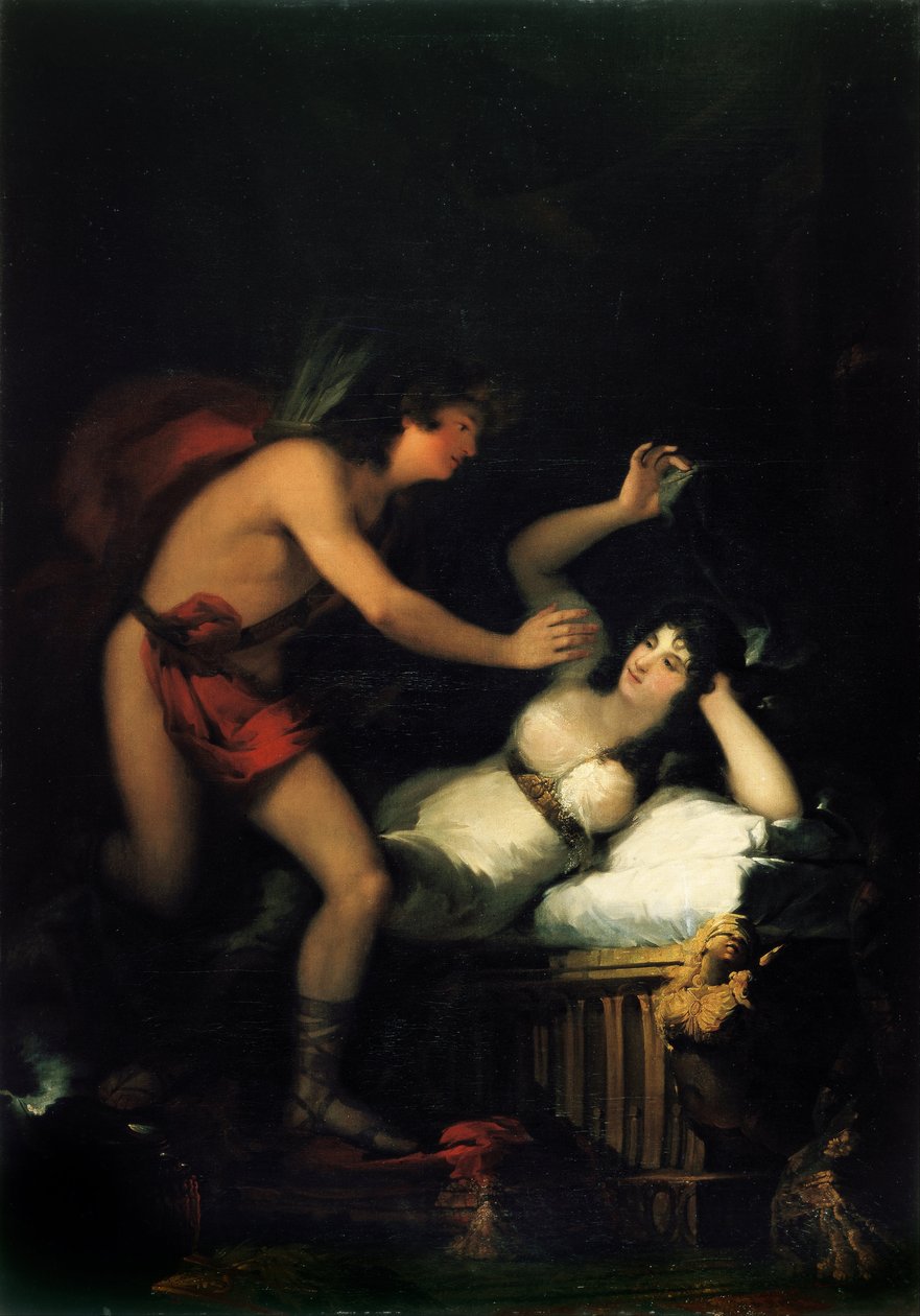 Allegori om kærlighed Amor og psyke af Francisco de Goya
