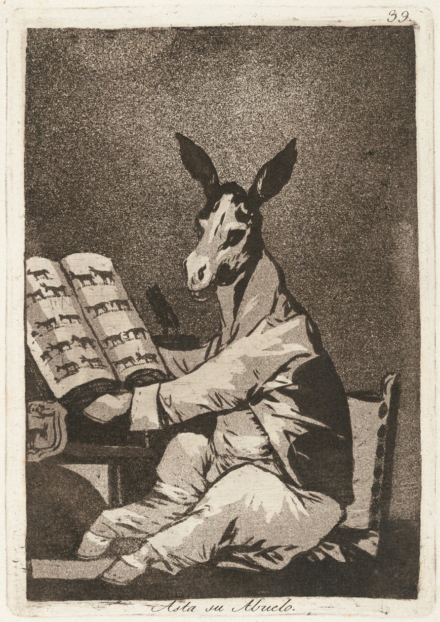 Asta su abuelo (Og det var hans bedstefar også) af Francisco de Goya