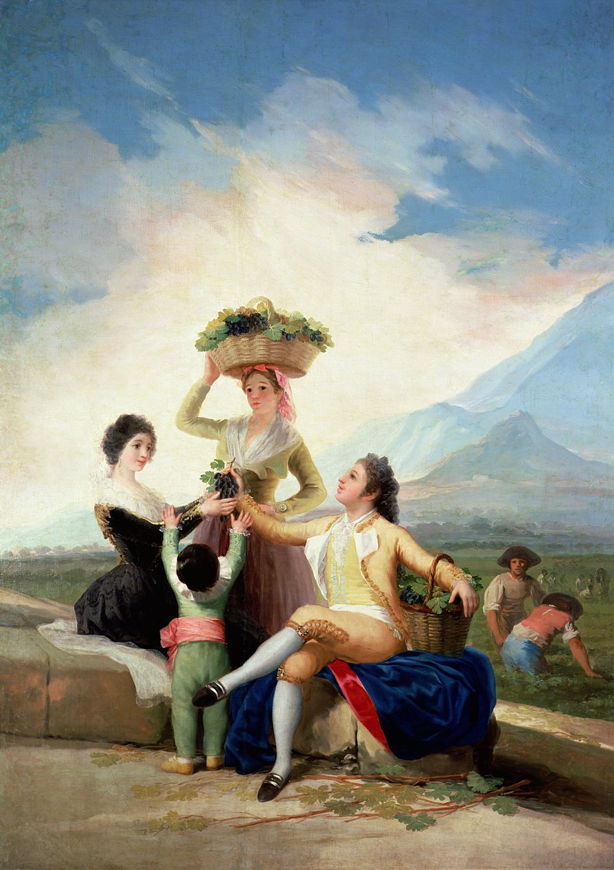 Efterår, eller Druehøsten, 1786-87 af Francisco de Goya