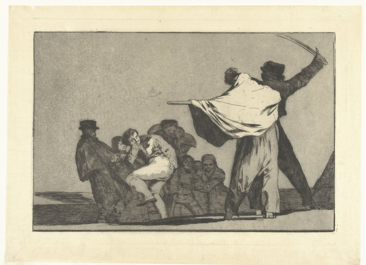 Kendt tåbelighed Disperger Conocido Los Disparates (The follies) (serietitel) Los Proverbios (Ordsprogene) (serietitel) af Francisco de Goya