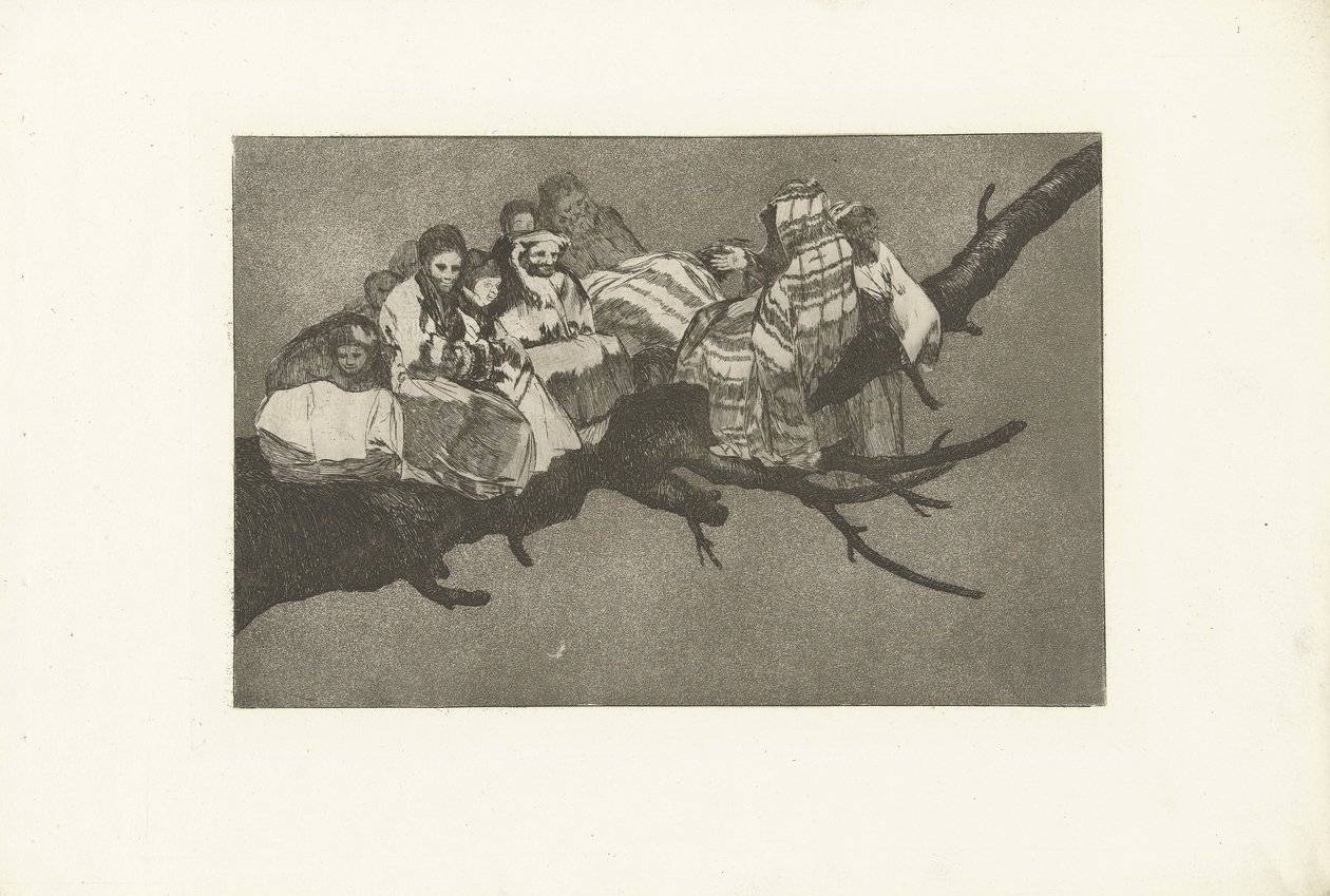 latterlig dårskab Uensartet latterliggørelse Los Disparates (The follies) (serietitel) Los Proverbios (Ordsprogene) (serietitel) af Francisco de Goya