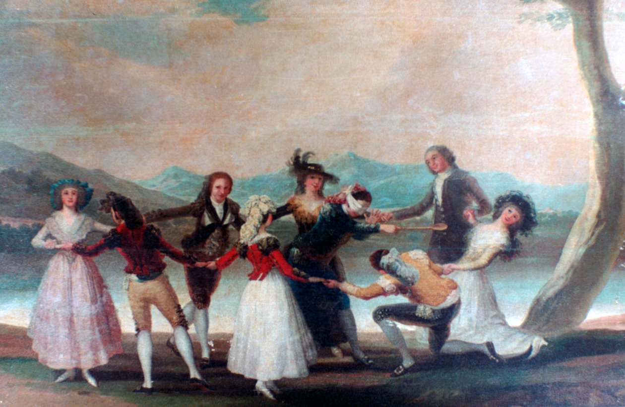Blind Mans Buff, 1788-1789 af Francisco de Goya