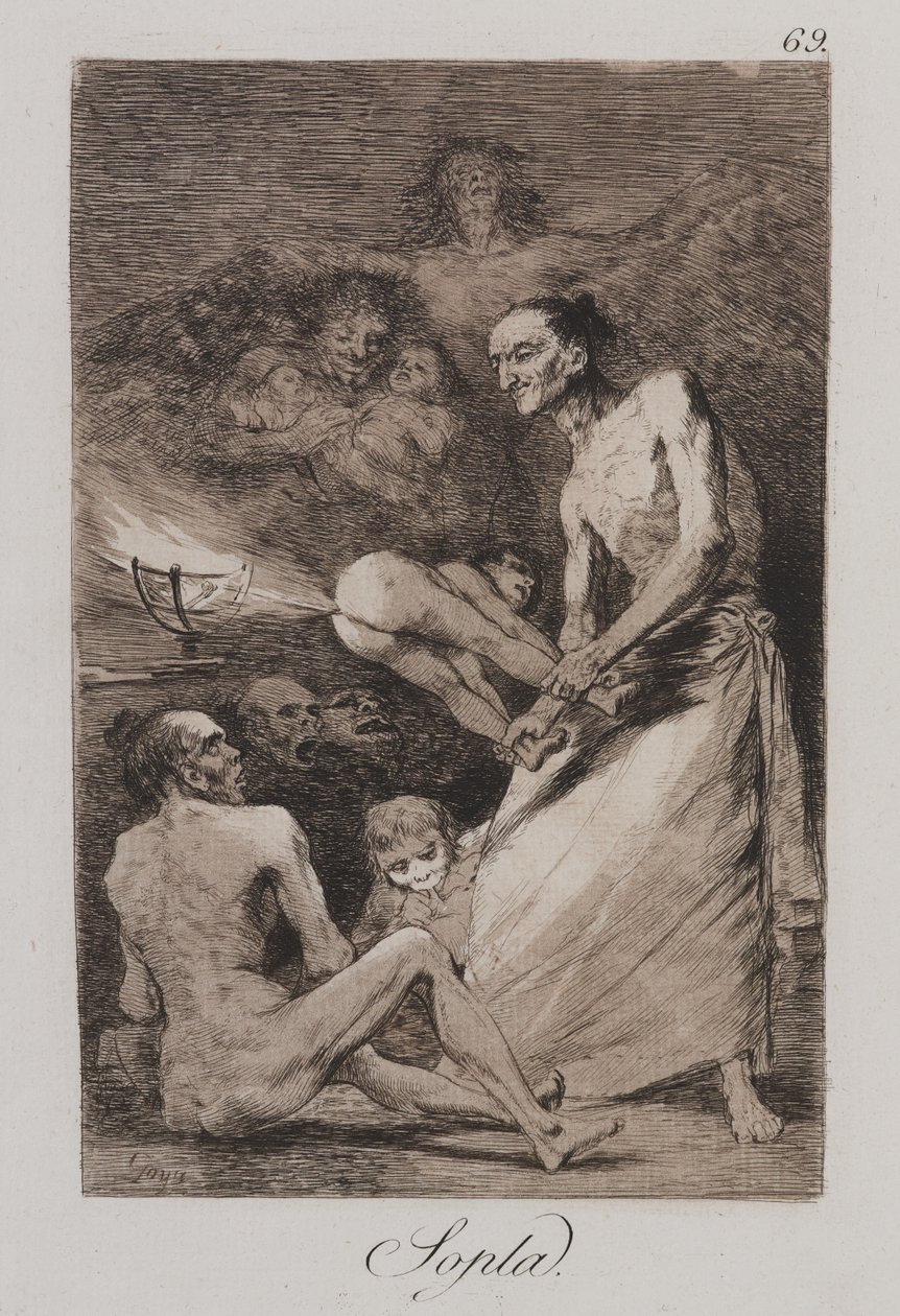 Blow (Sopla) af Francisco de Goya