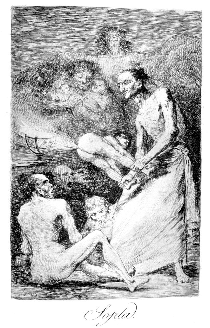 Blow, 1799 af Francisco de Goya