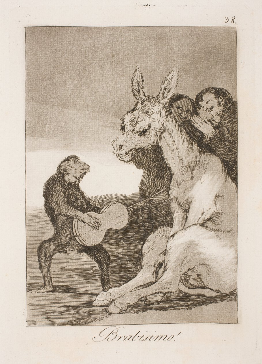 Bravissimo (Karl IV og Godoy) af Francisco de Goya