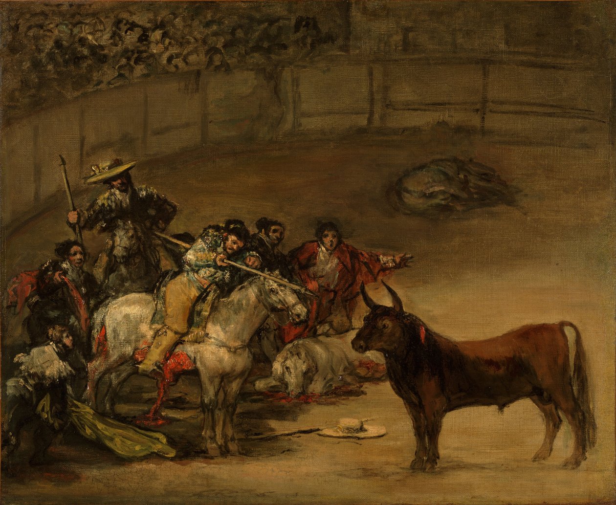 Tyrefægtning, Luck of Wands, 1824 af Francisco de Goya