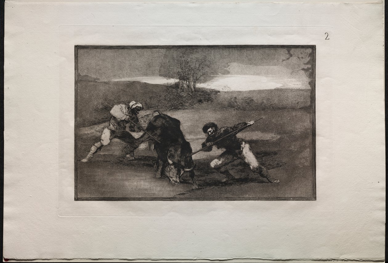 Tyrefægtning: En anden måde at jage til fods på af Francisco de Goya