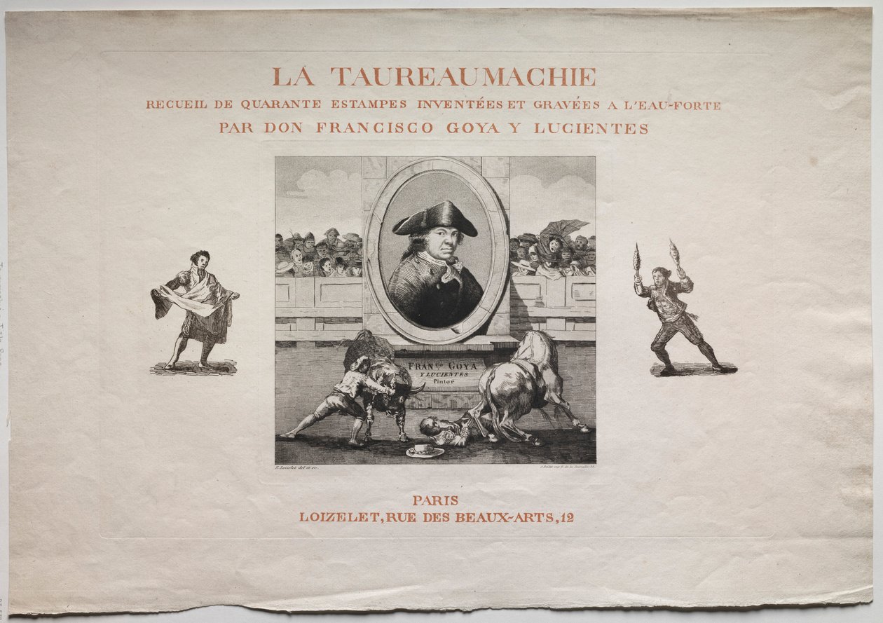 Tyrefægtning: Titelside, 1876. af Francisco de Goya