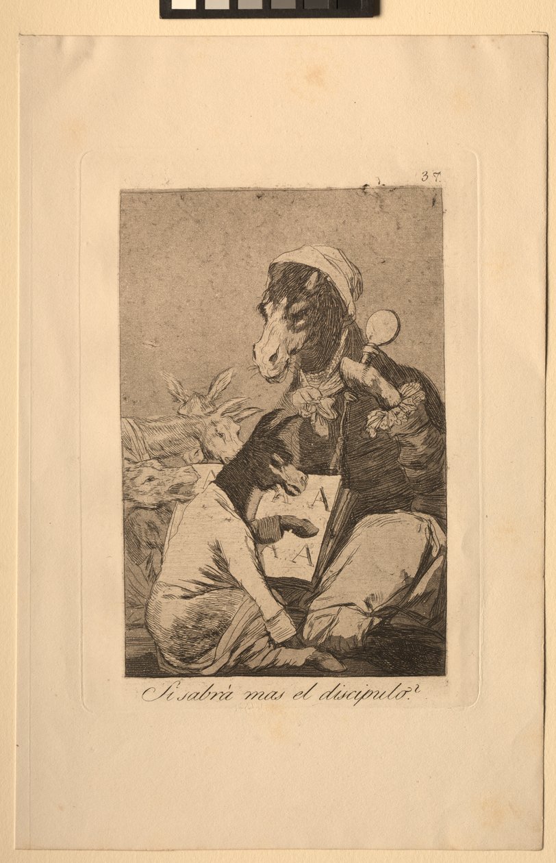 Caprices: Måske ved ikke eleven mere. af Francisco de Goya