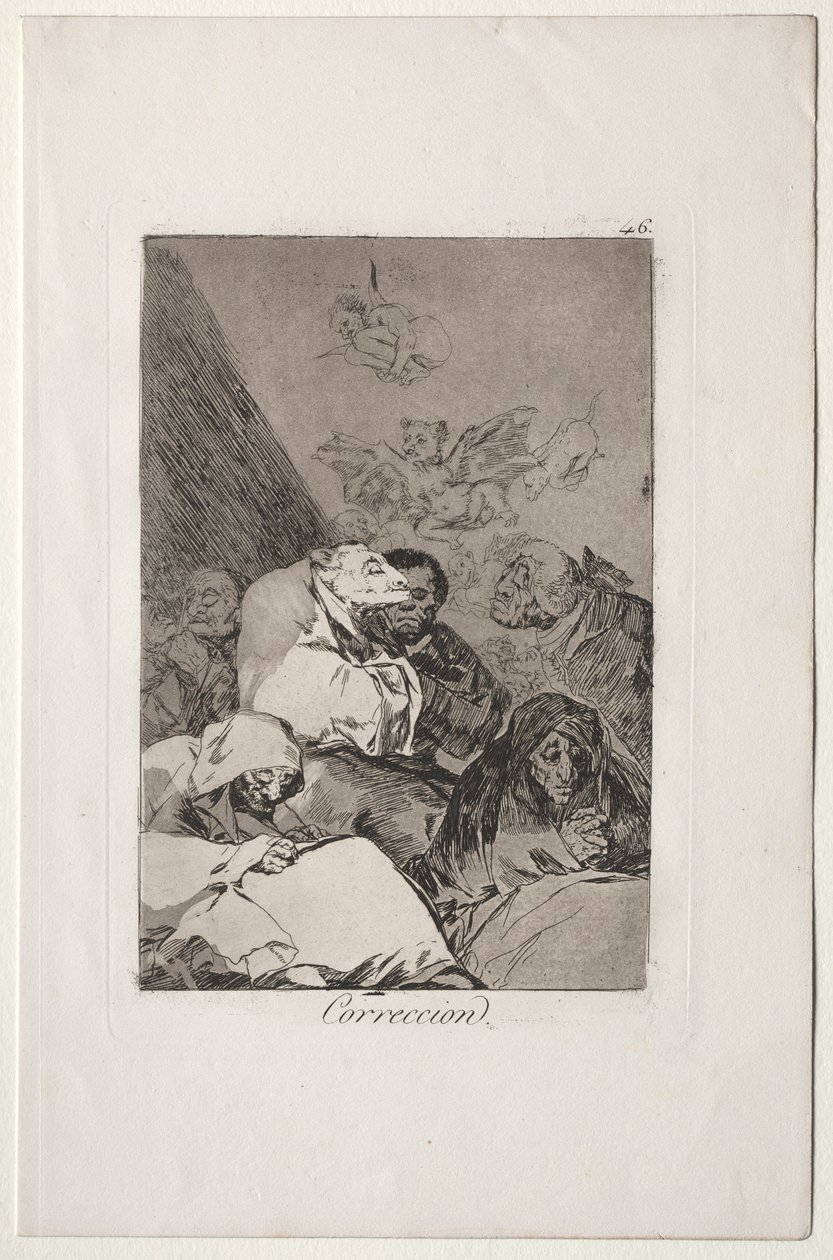Caprichos: Rettelse af Francisco de Goya