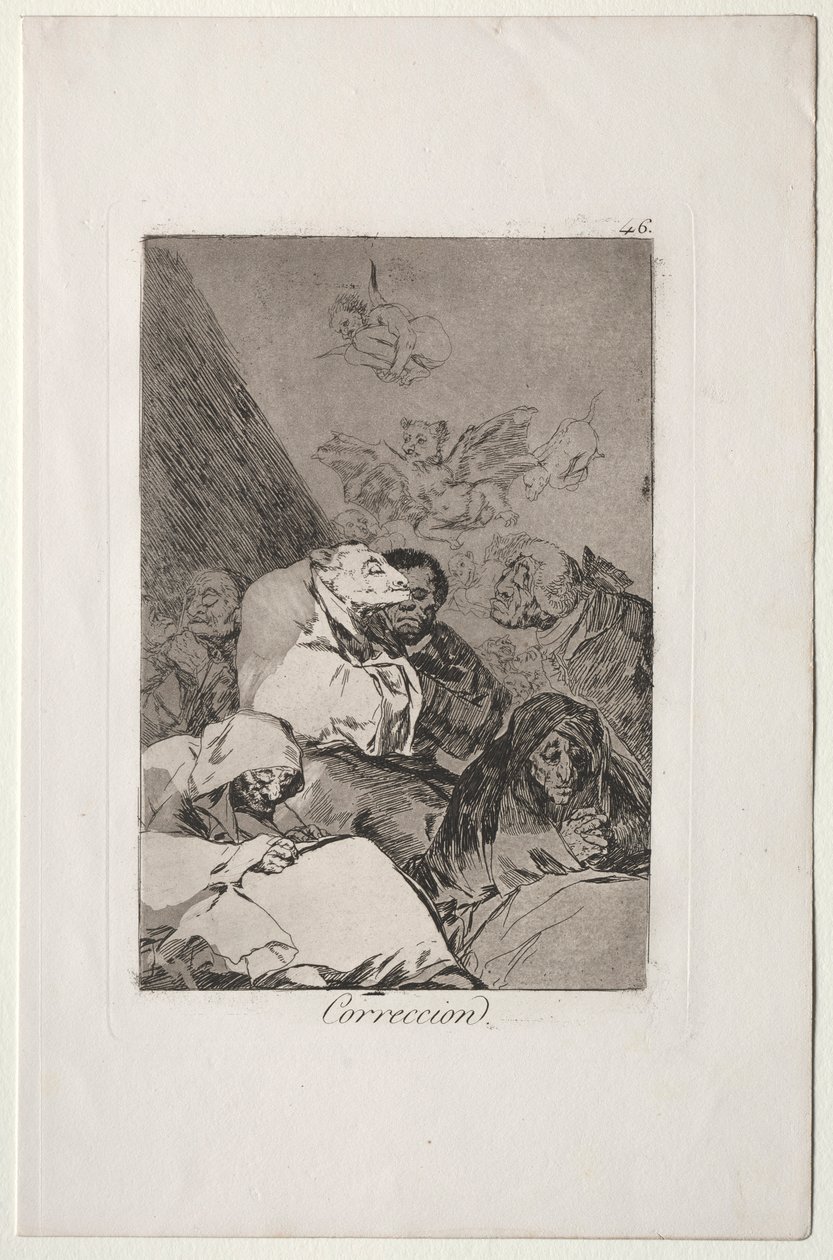 Caprichos: Rettelse. af Francisco de Goya