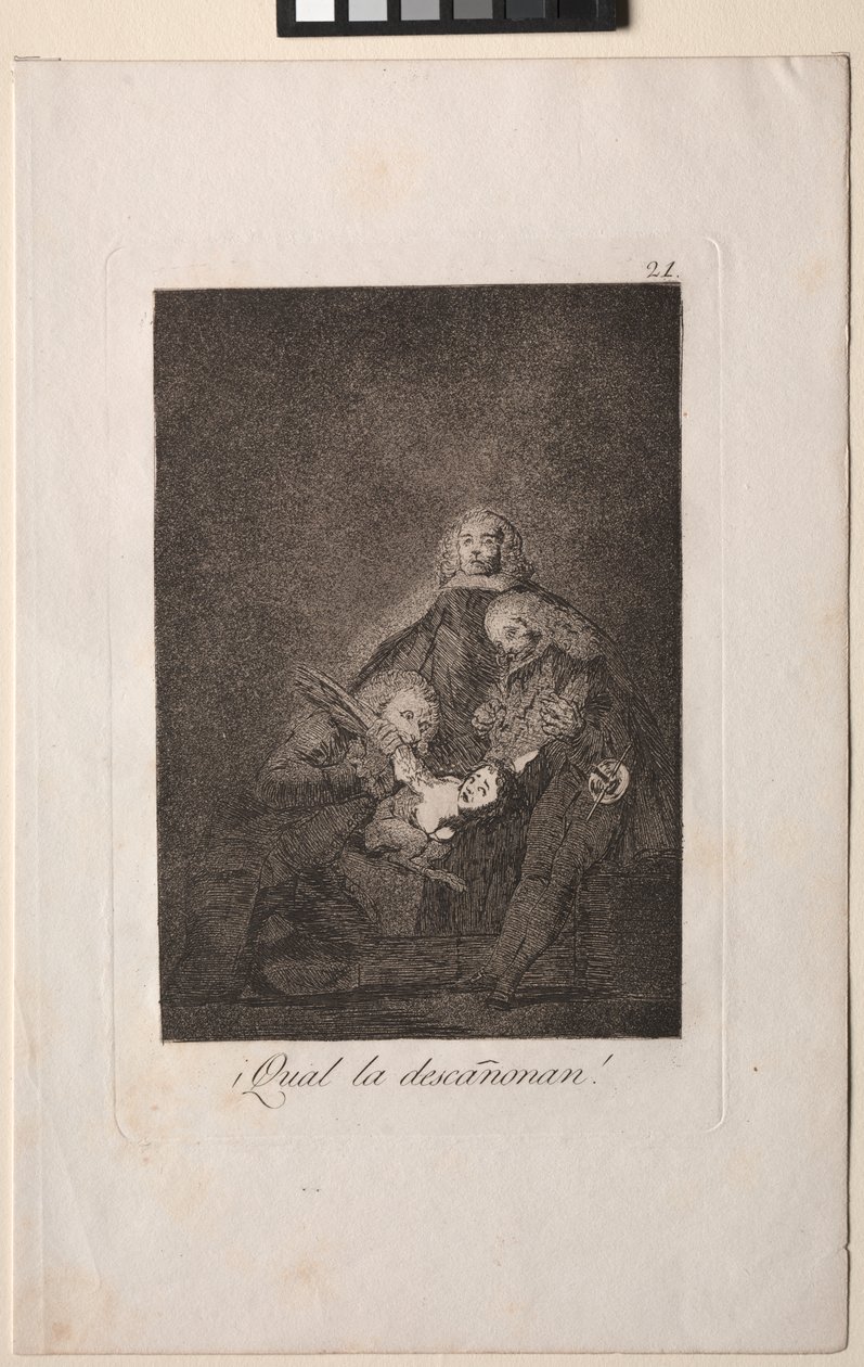 Caprichos: Hvordan de plukker hende! af Francisco de Goya