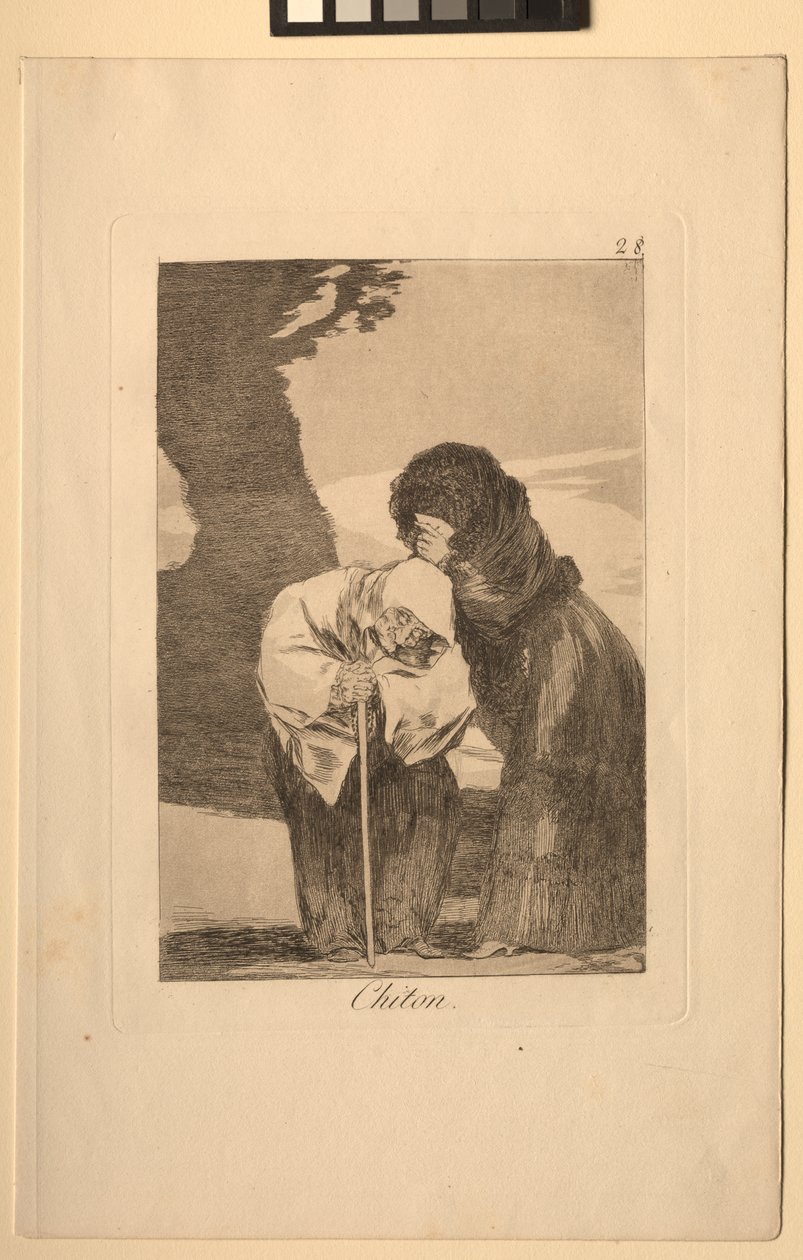 Caprichos: Hys!. af Francisco de Goya