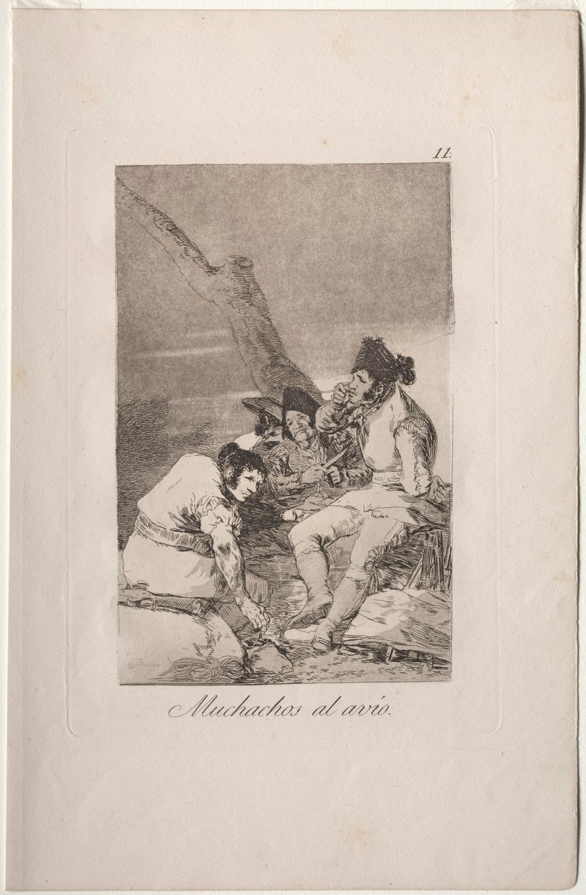 Caprichos: Lads gør klar. af Francisco de Goya