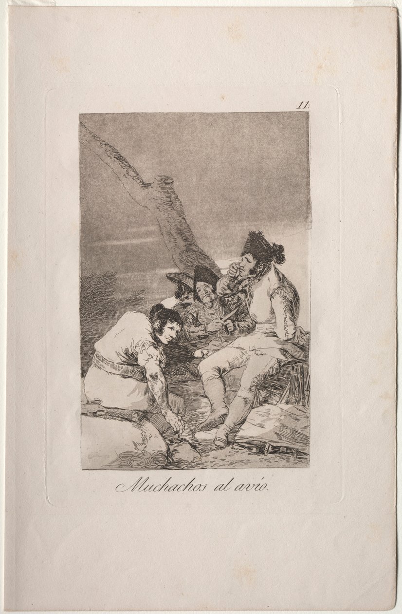 Caprichos: Lads gør klar.. af Francisco de Goya