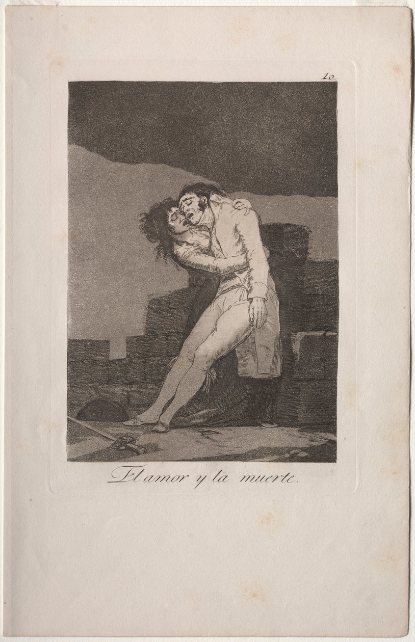 Caprichos: Kærlighed og død af Francisco de Goya