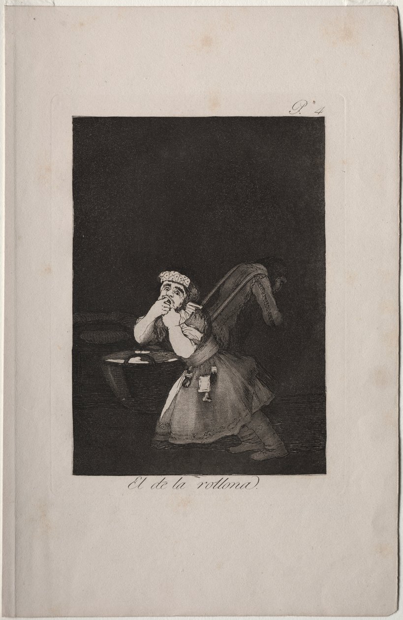 Caprichos: Barnepiges dreng af Francisco de Goya